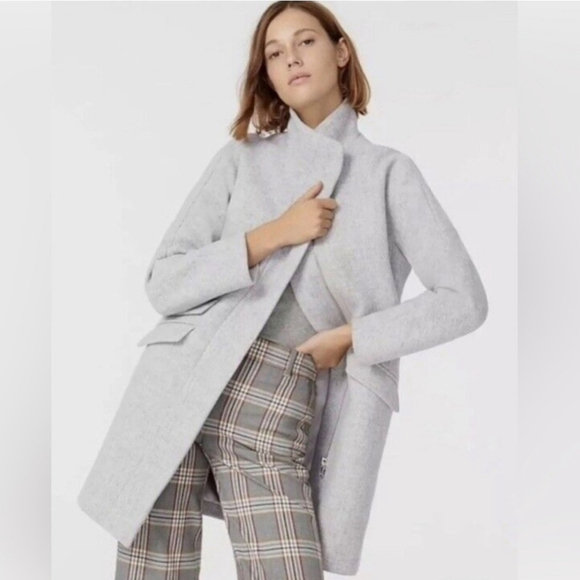 J. Crew Jackets & Blazers - J. Crew Gray Italian Wool Cocoon Jacket